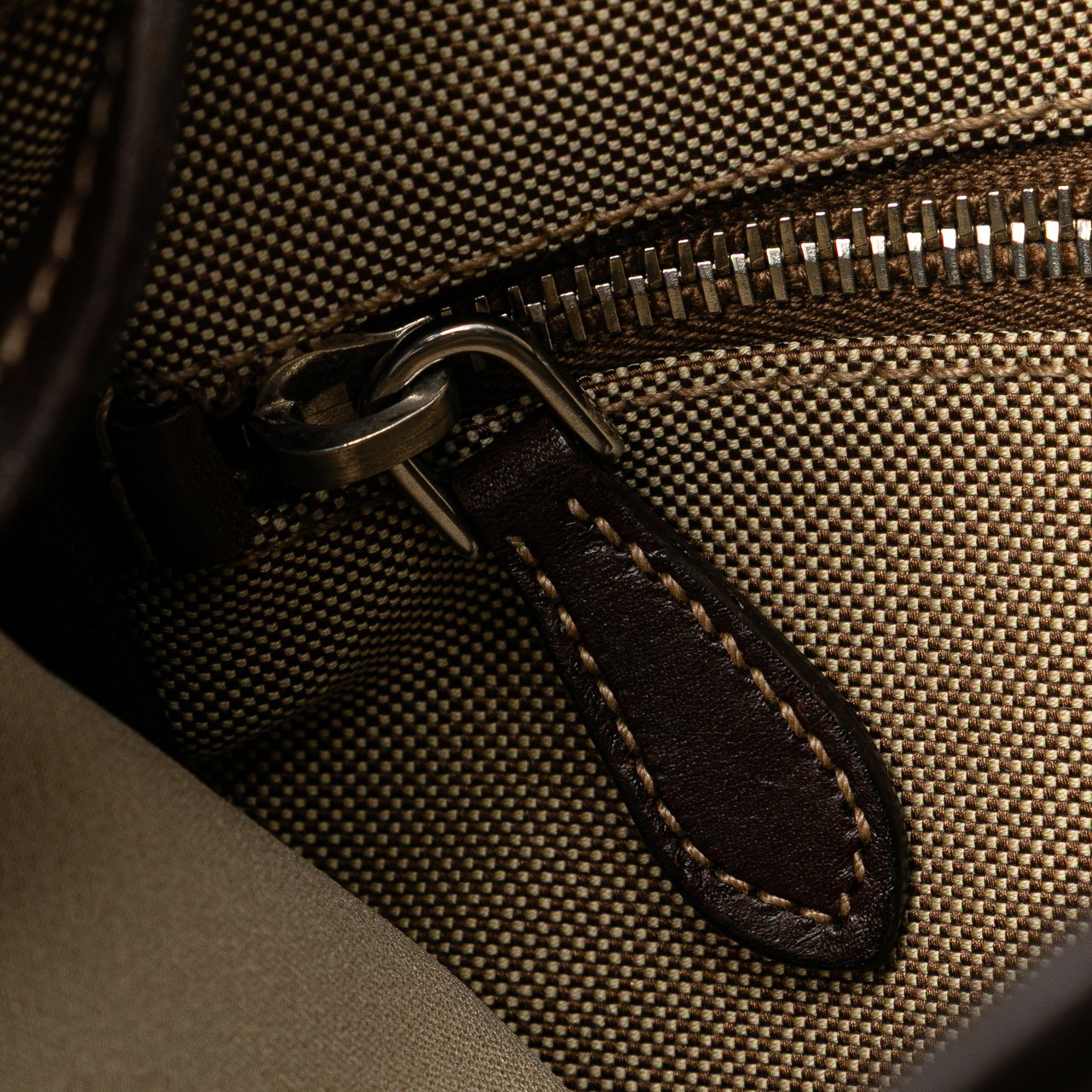 Prada Canvas Canapa Logo Crossbody Bruin
