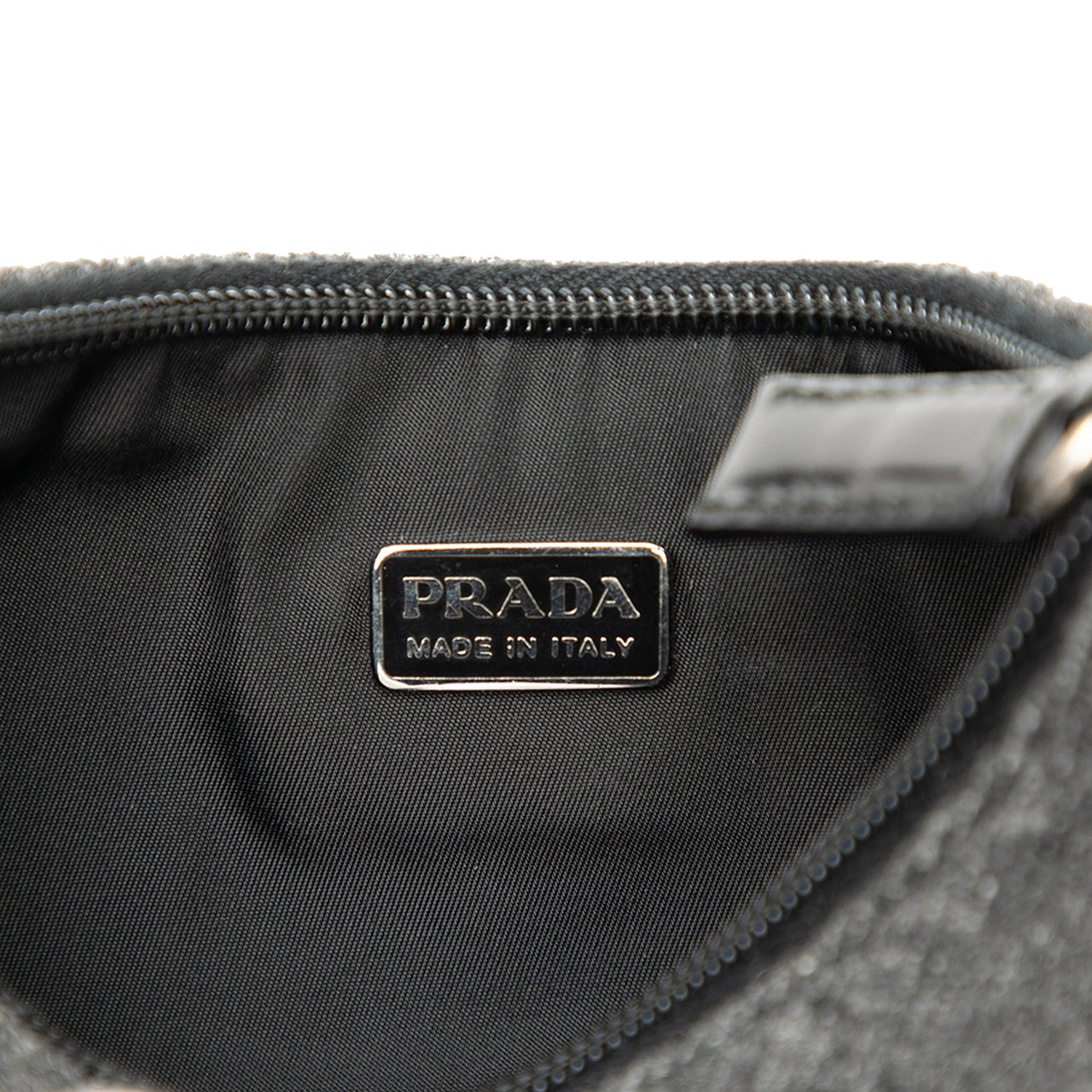Prada Wool Sport Shoulder Bag Grijs