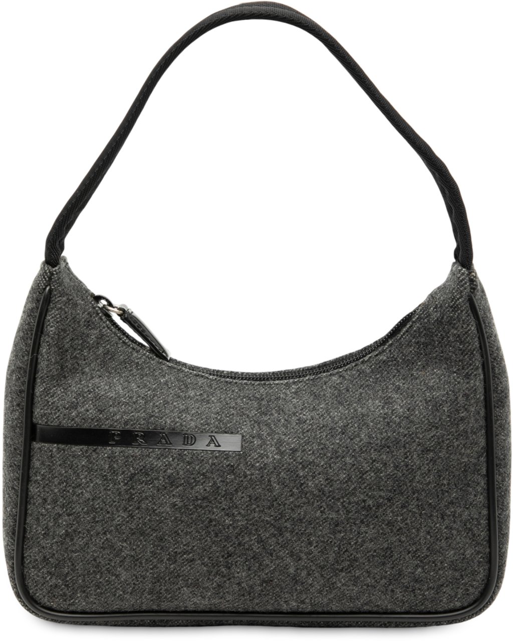 Prada Wool Sport Shoulder Bag Grijs