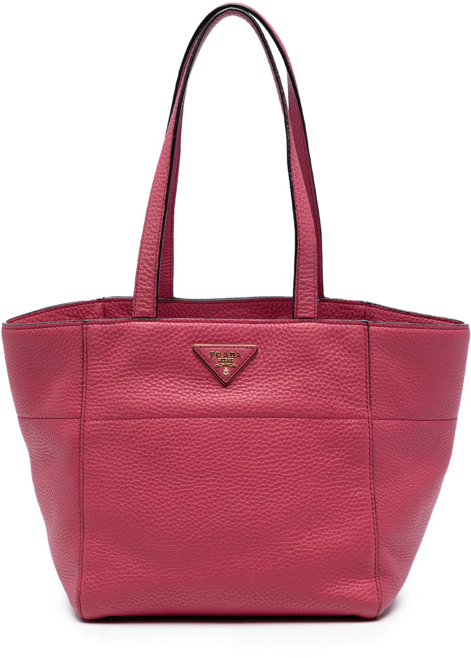 Prada Vitello Daino Tote Roze