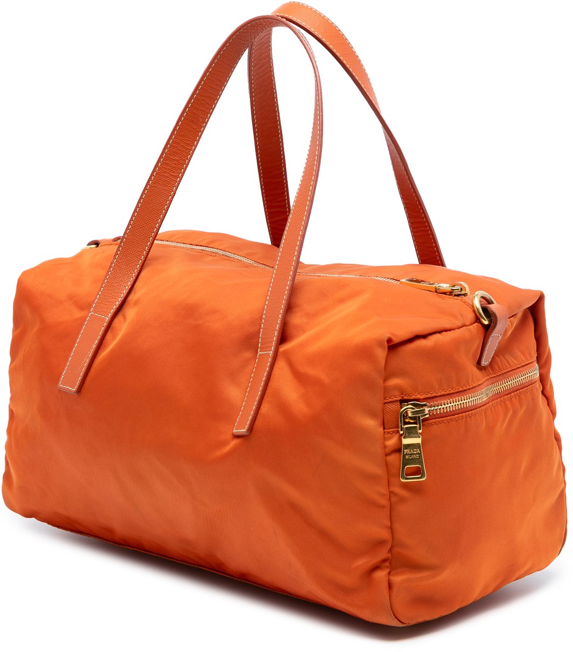 Prada Tessuto Boston Bag Oranje