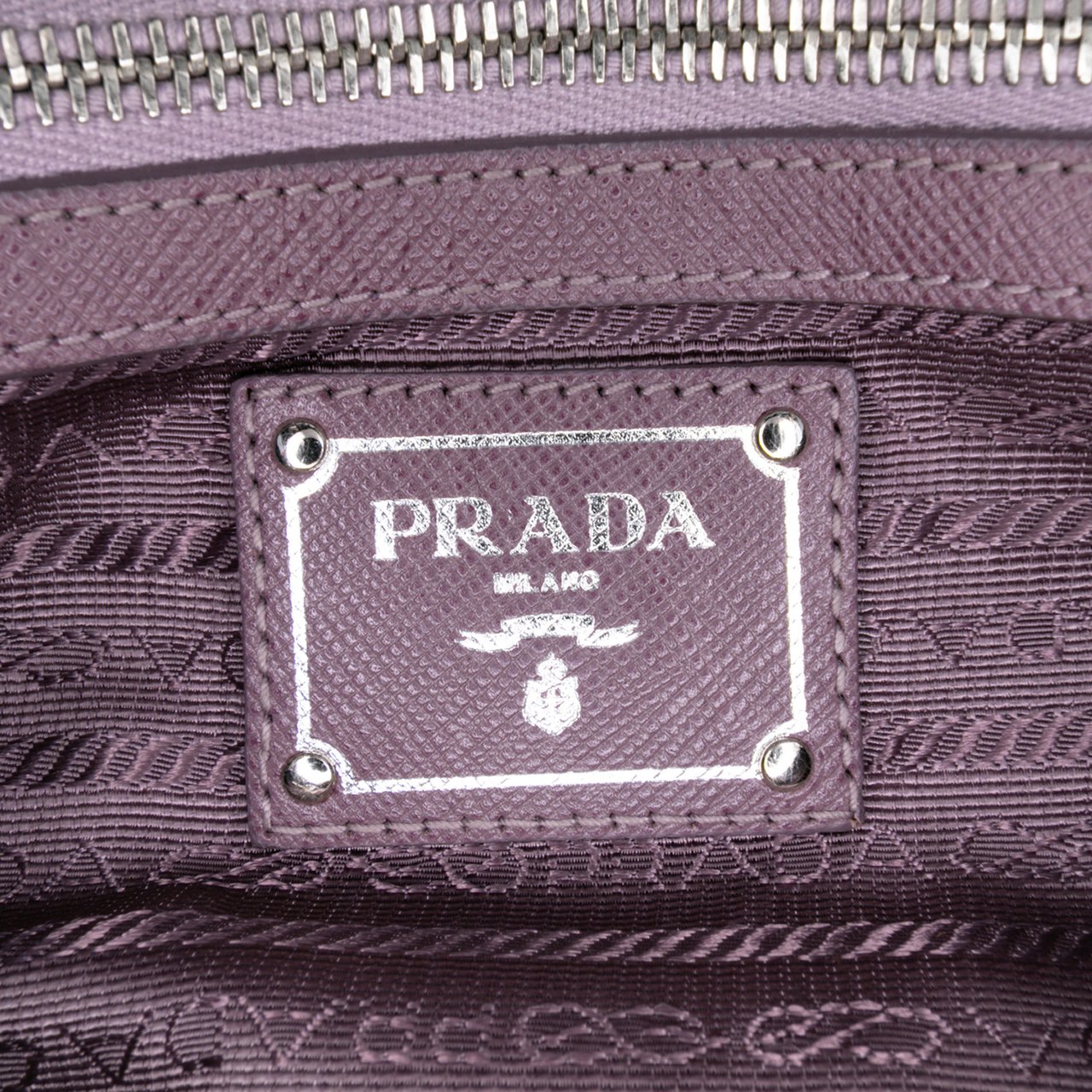 Prada Tessuto Gaufre Shoulder Bag Paars