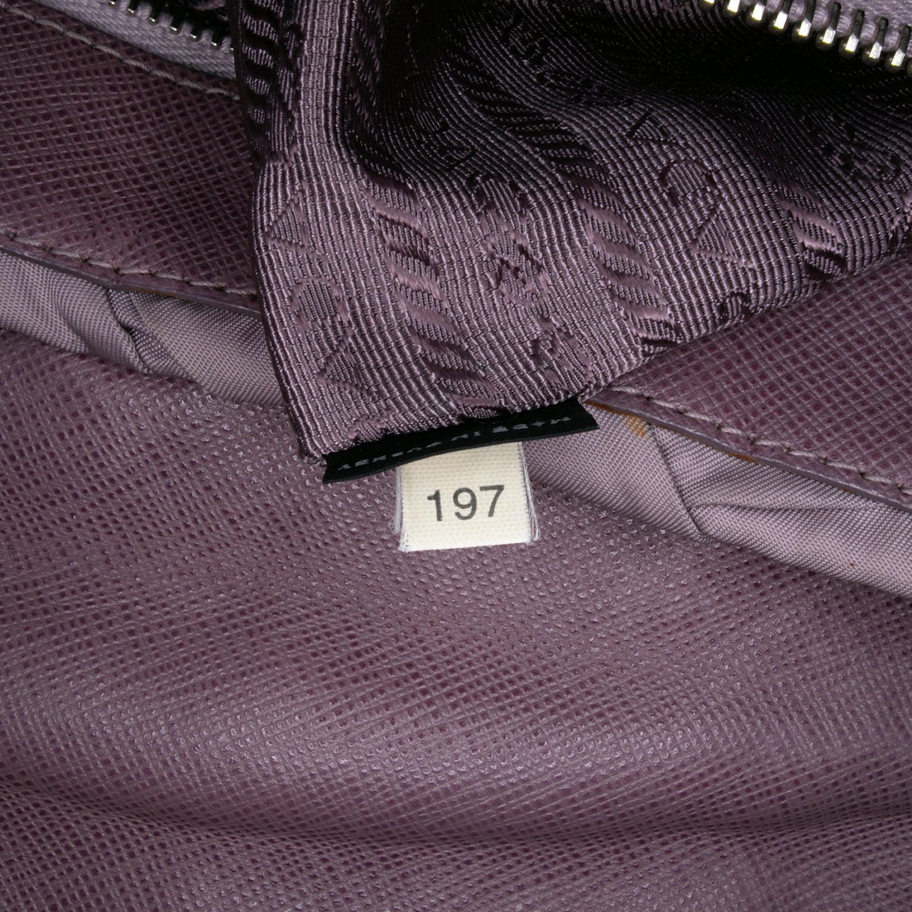 Prada Tessuto Gaufre Shoulder Bag Paars