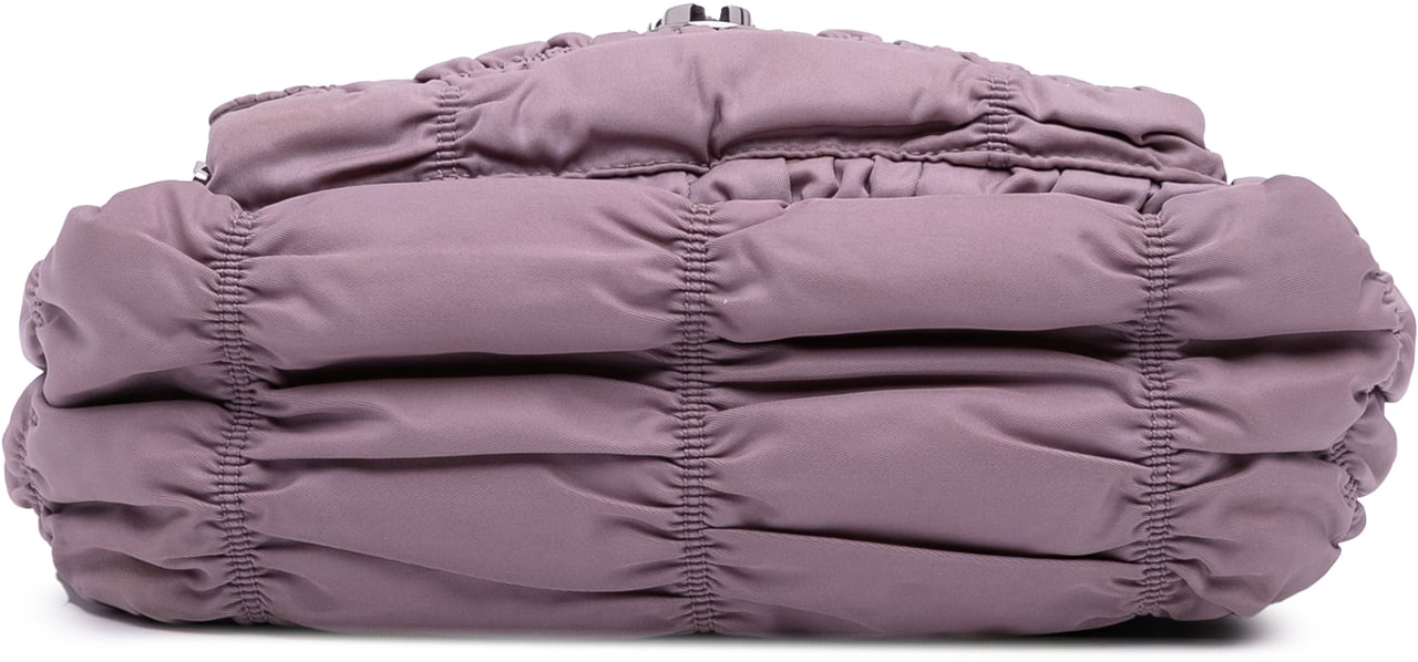 Prada Tessuto Gaufre Shoulder Bag Paars