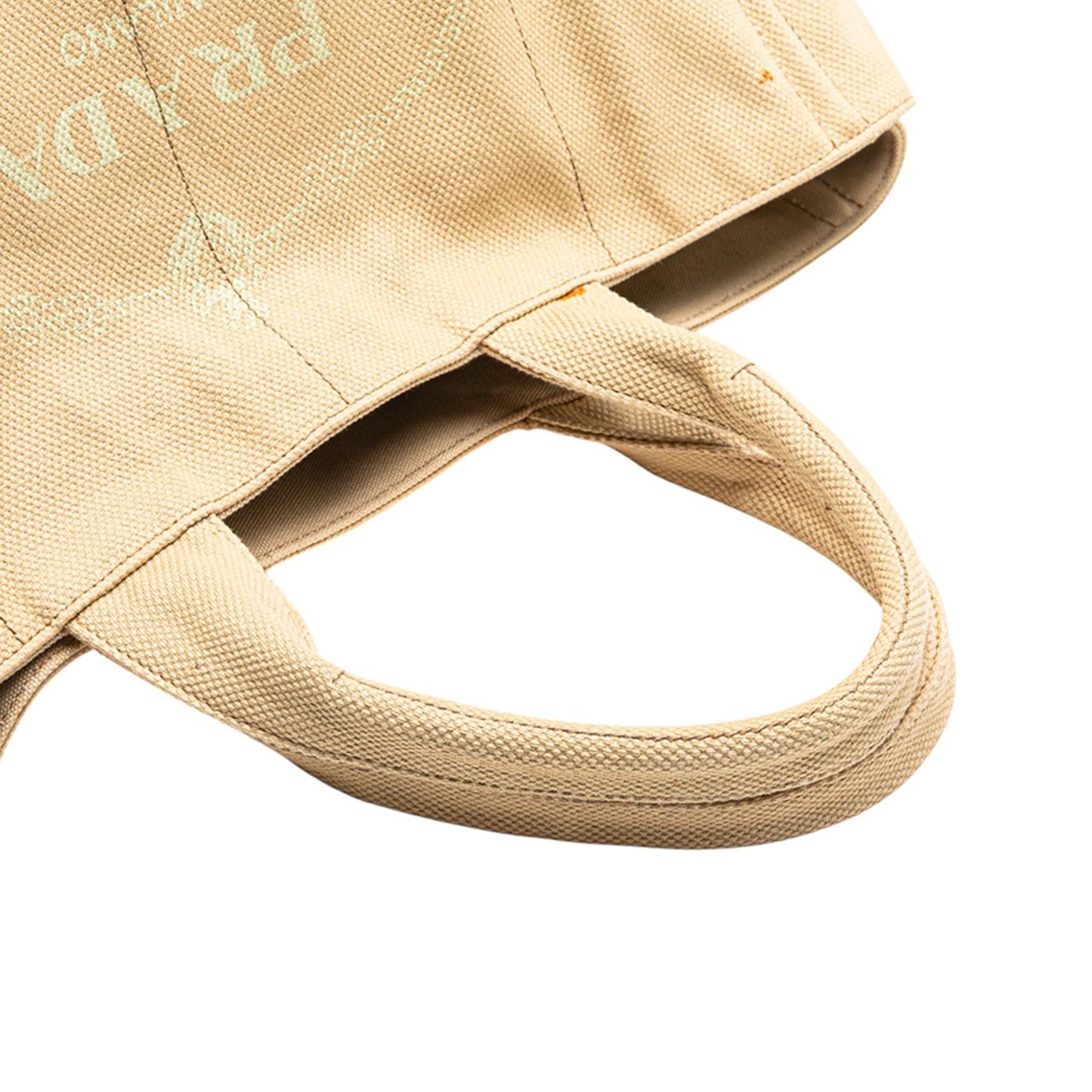 Prada Large Canvas Canapa Logo Satchel Bruin