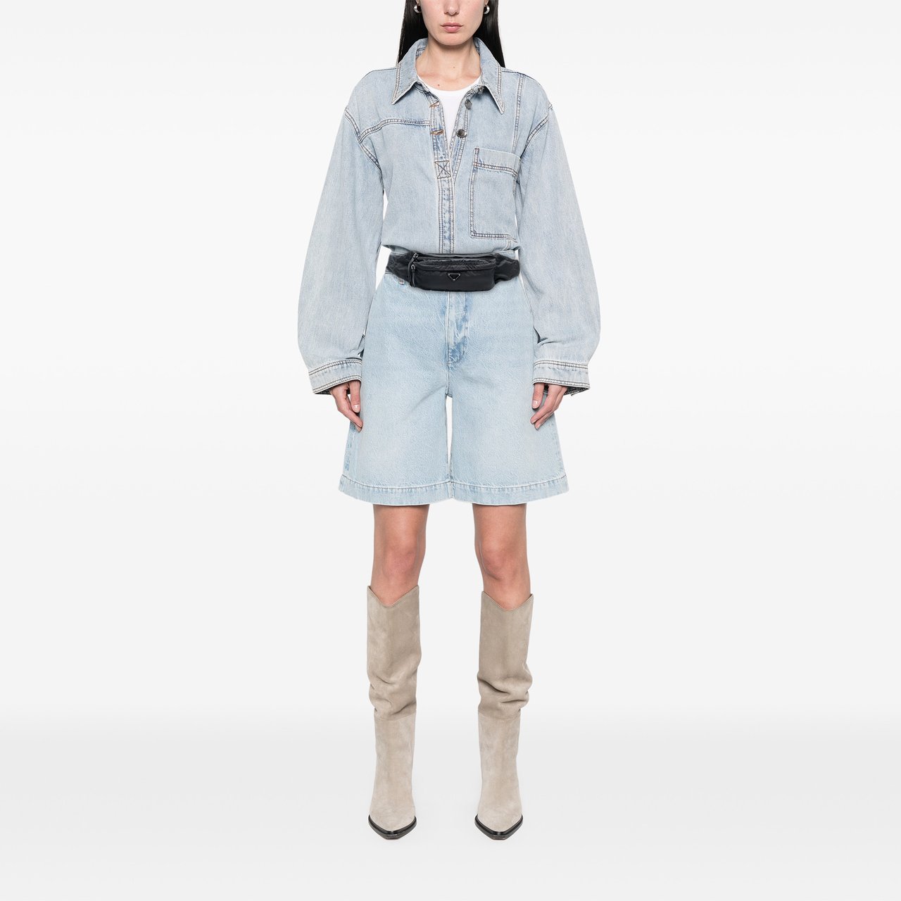 Prada Tessuto Belt Bag Zwart