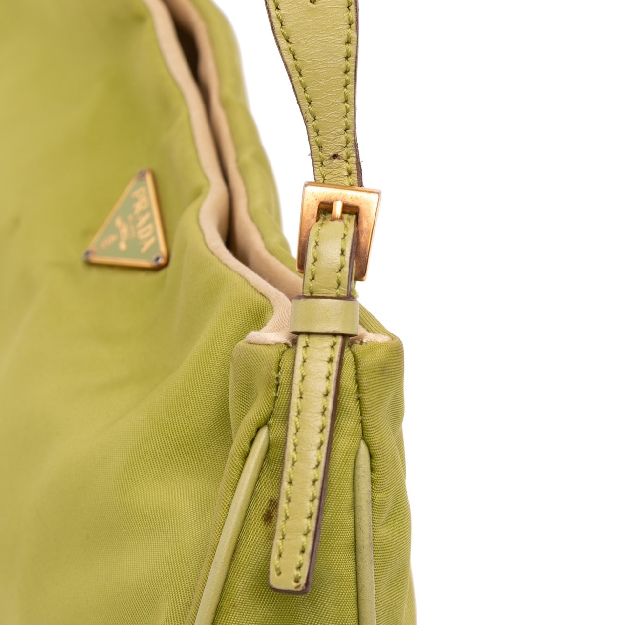 Prada Tessuto Chain Shoulder Bag Groen