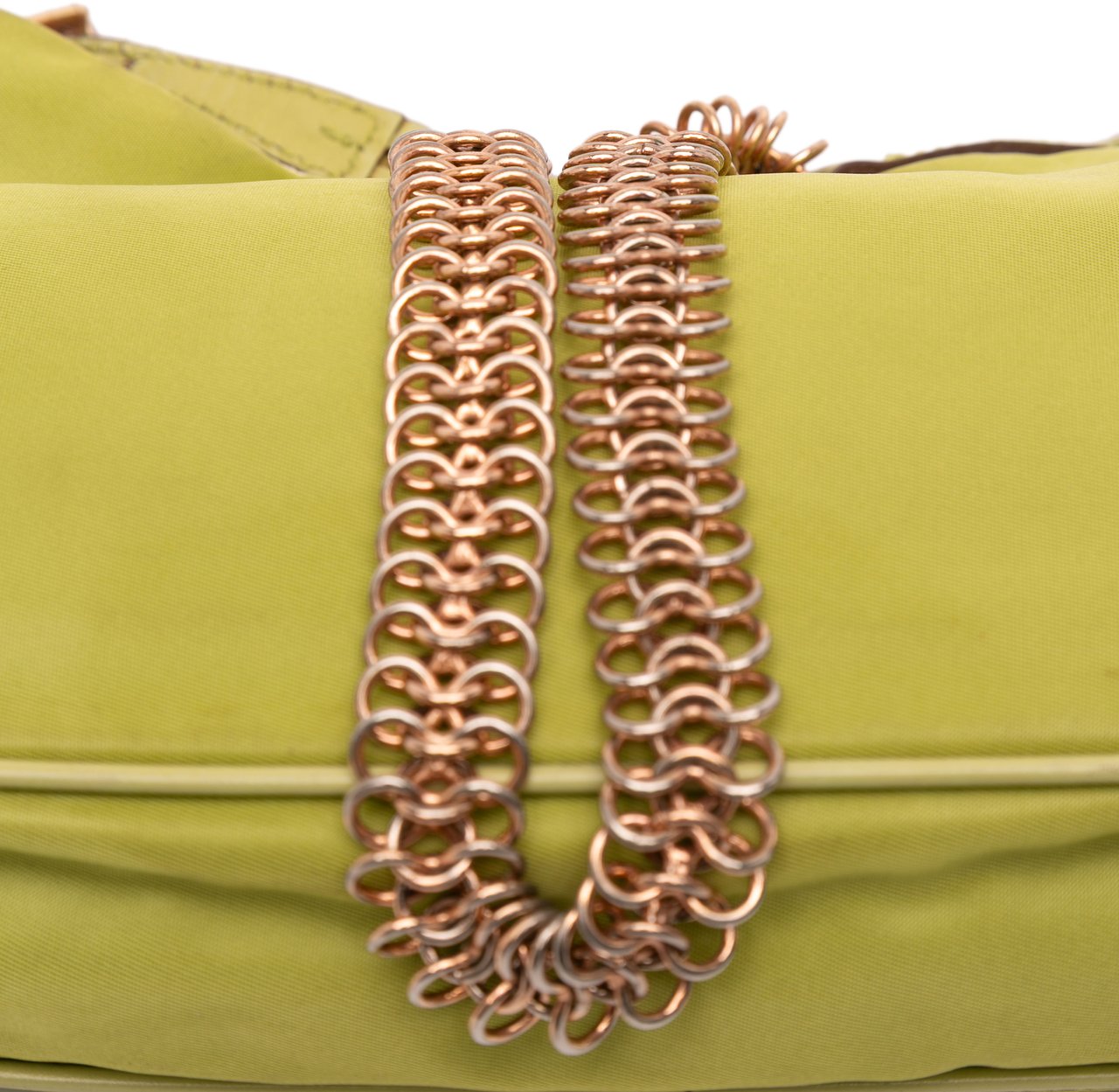 Prada Tessuto Chain Shoulder Bag Groen