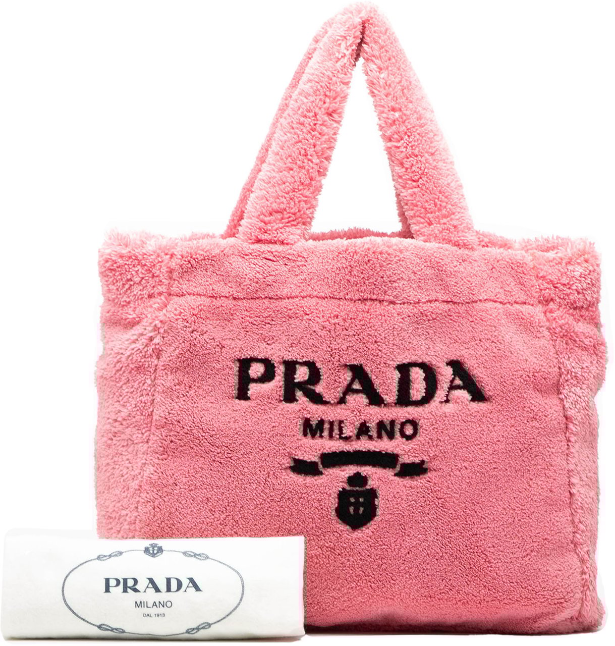 Prada Terry Cloth Tote Roze