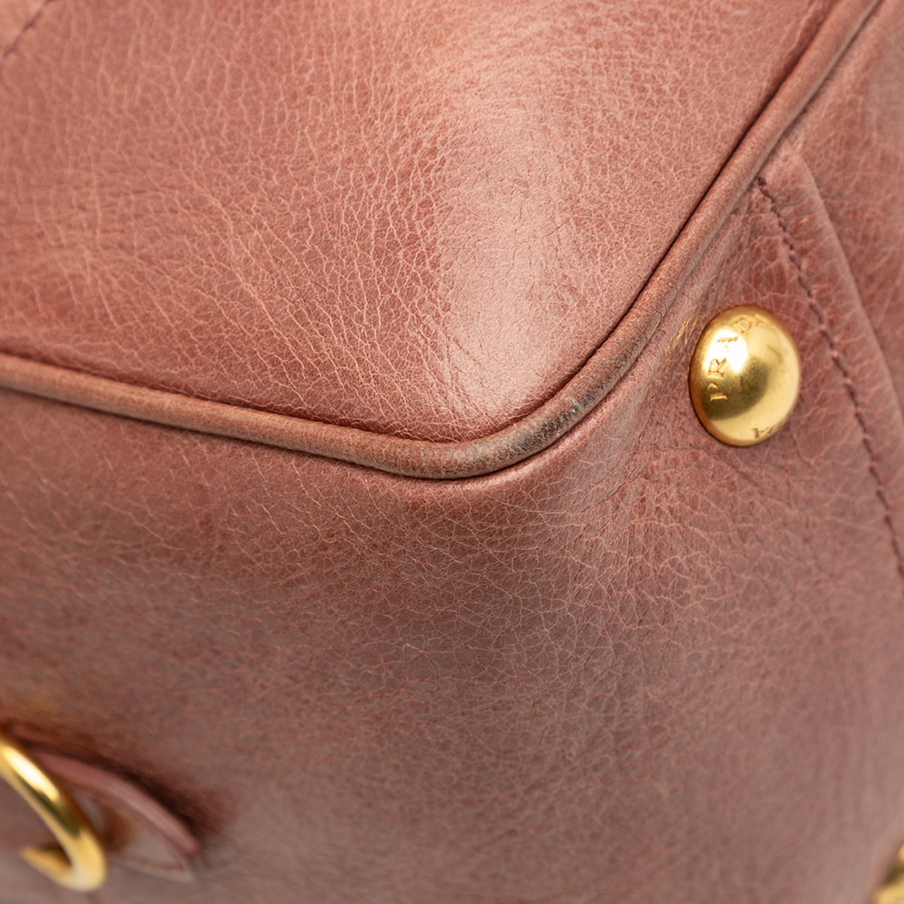 Prada Vitello Shine Bauletto Satchel Roze