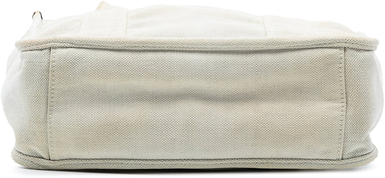 Prada Canvas Canapa Tote Wit