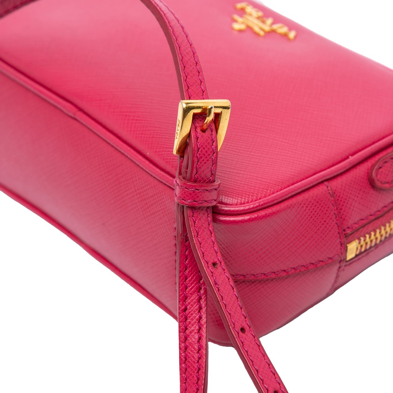 Prada Mini Saffiano Camera Bag Roze