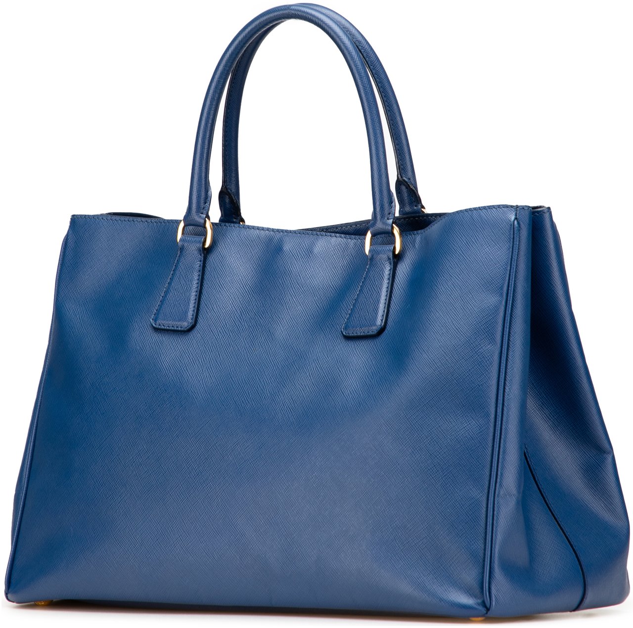 Prada Large Saffiano Lux Galleria Tote Blauw