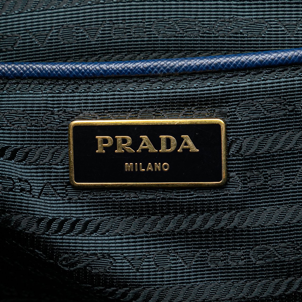 Prada Large Saffiano Lux Galleria Tote Blauw