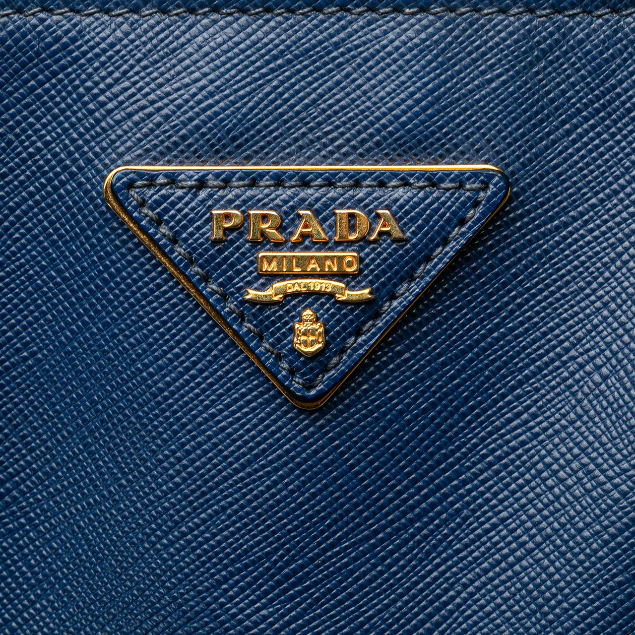 Prada Large Saffiano Lux Galleria Tote Blauw