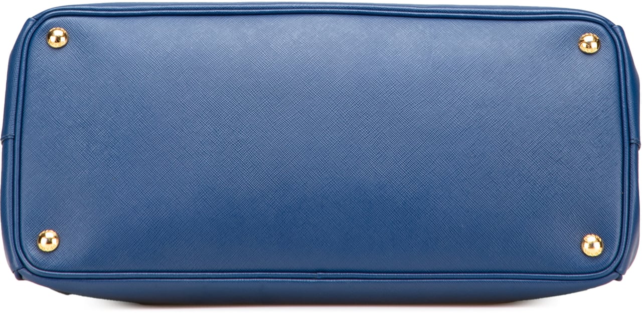 Prada Large Saffiano Lux Galleria Tote Blauw