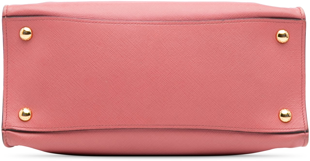 Prada Saffiano Soft Triple Pocket Tote Roze