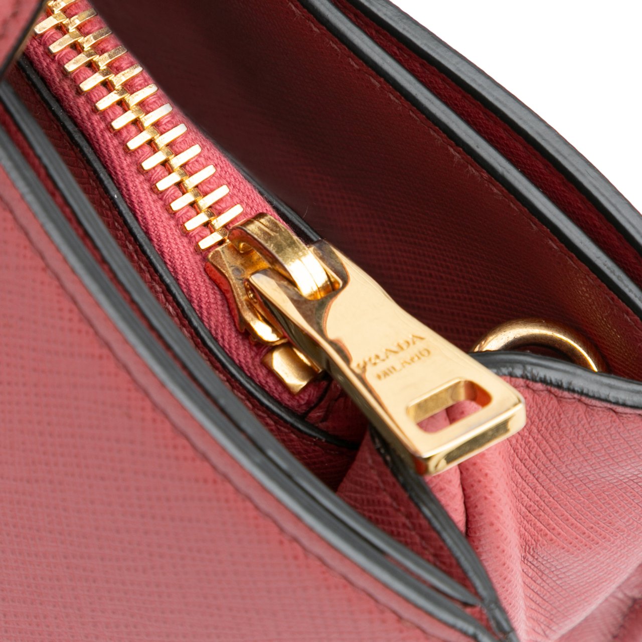 Prada Saffiano Soft Triple Pocket Tote Roze