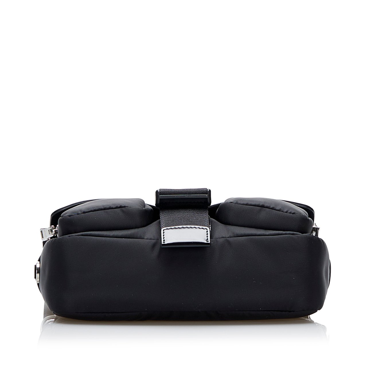 Prada Re-Nylon & Spazzolato Pocket Crossbody Zwart