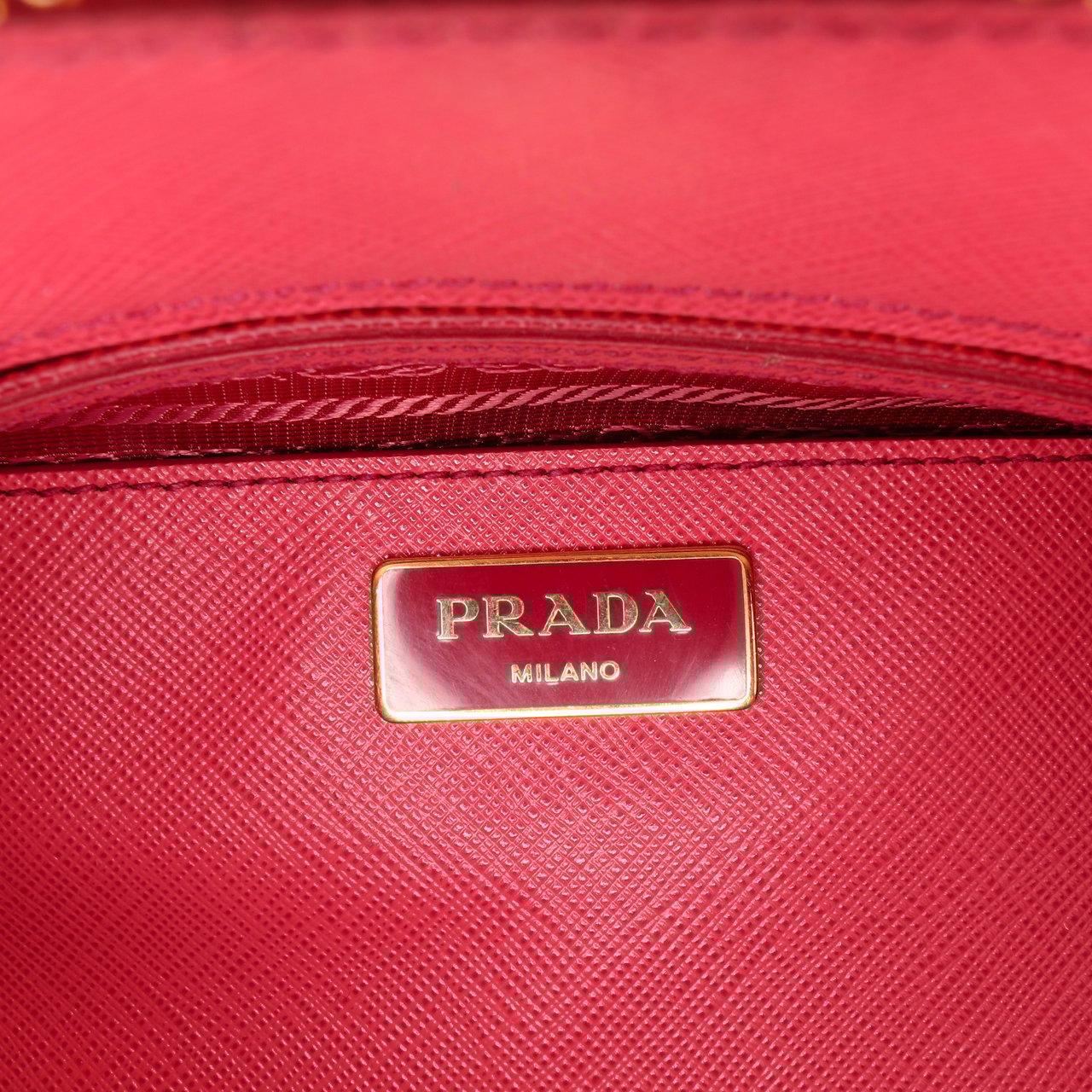 Prada Medium Saffiano Lux Promenade Satchel Roze