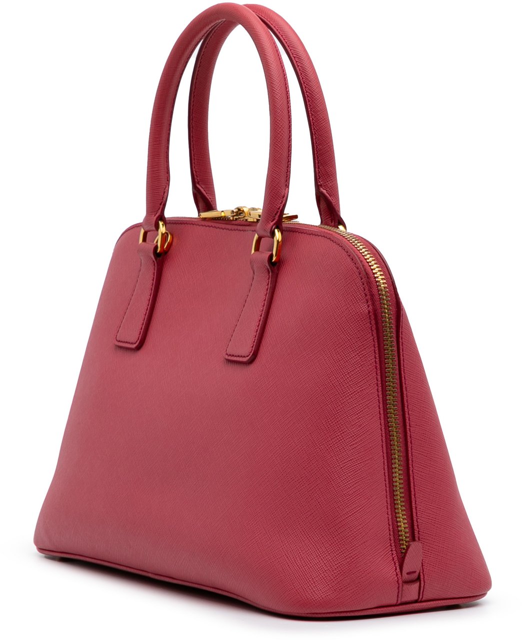 Prada Medium Saffiano Lux Promenade Satchel Roze