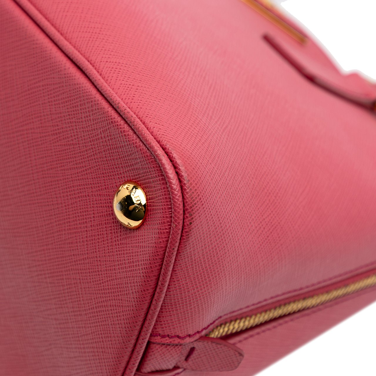 Prada Medium Saffiano Lux Promenade Satchel Roze