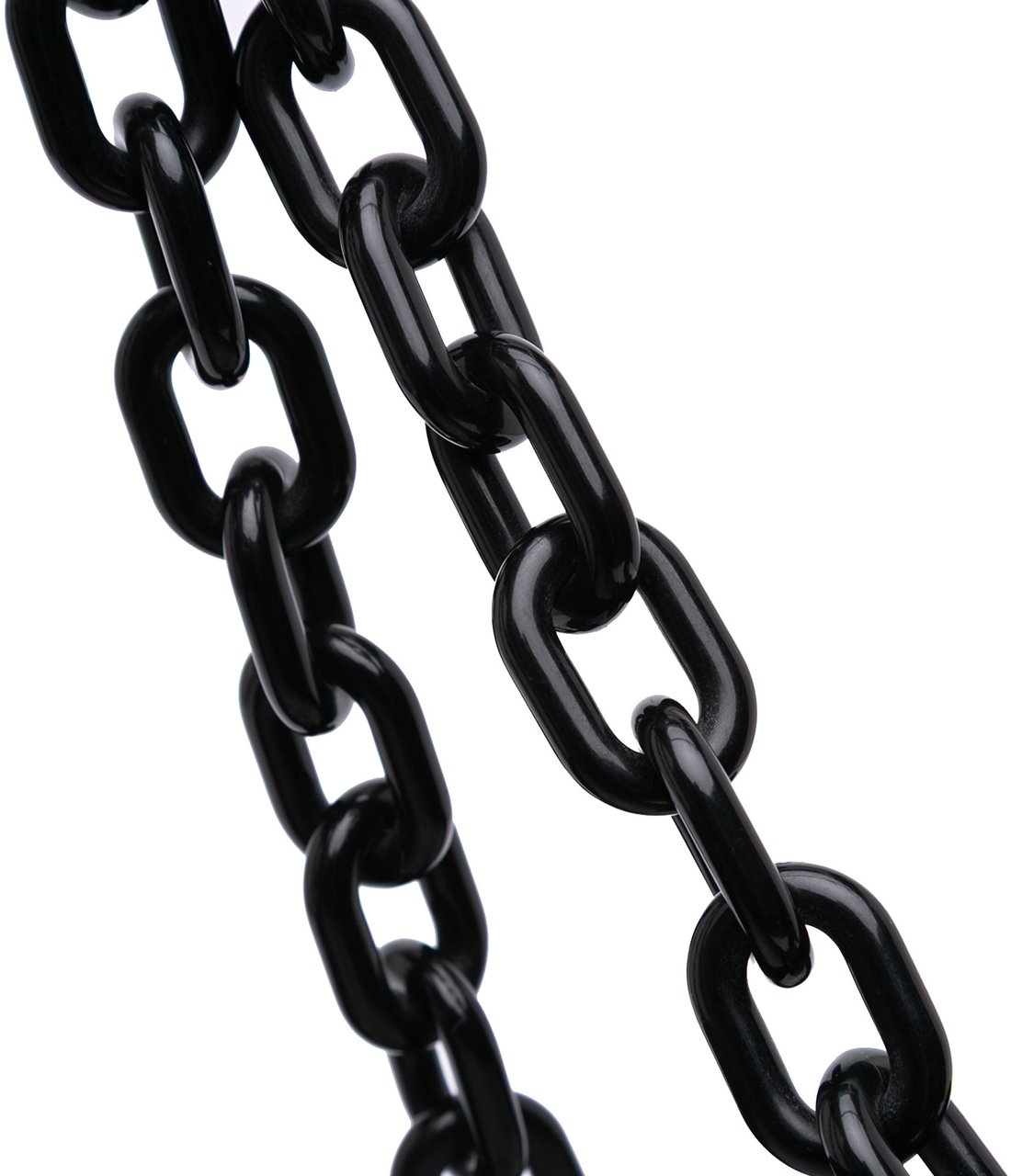 Prada Tessuto and Leather Chain Tote Zwart