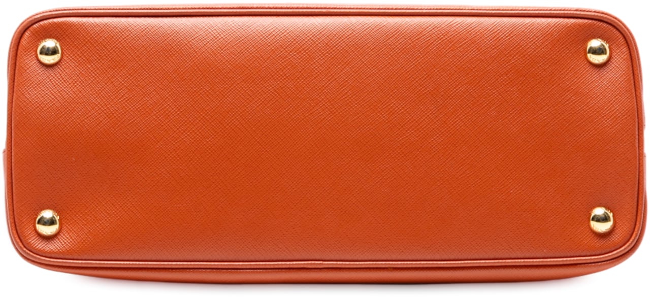 Prada Medium Saffiano Lux Promenade Satchel Oranje
