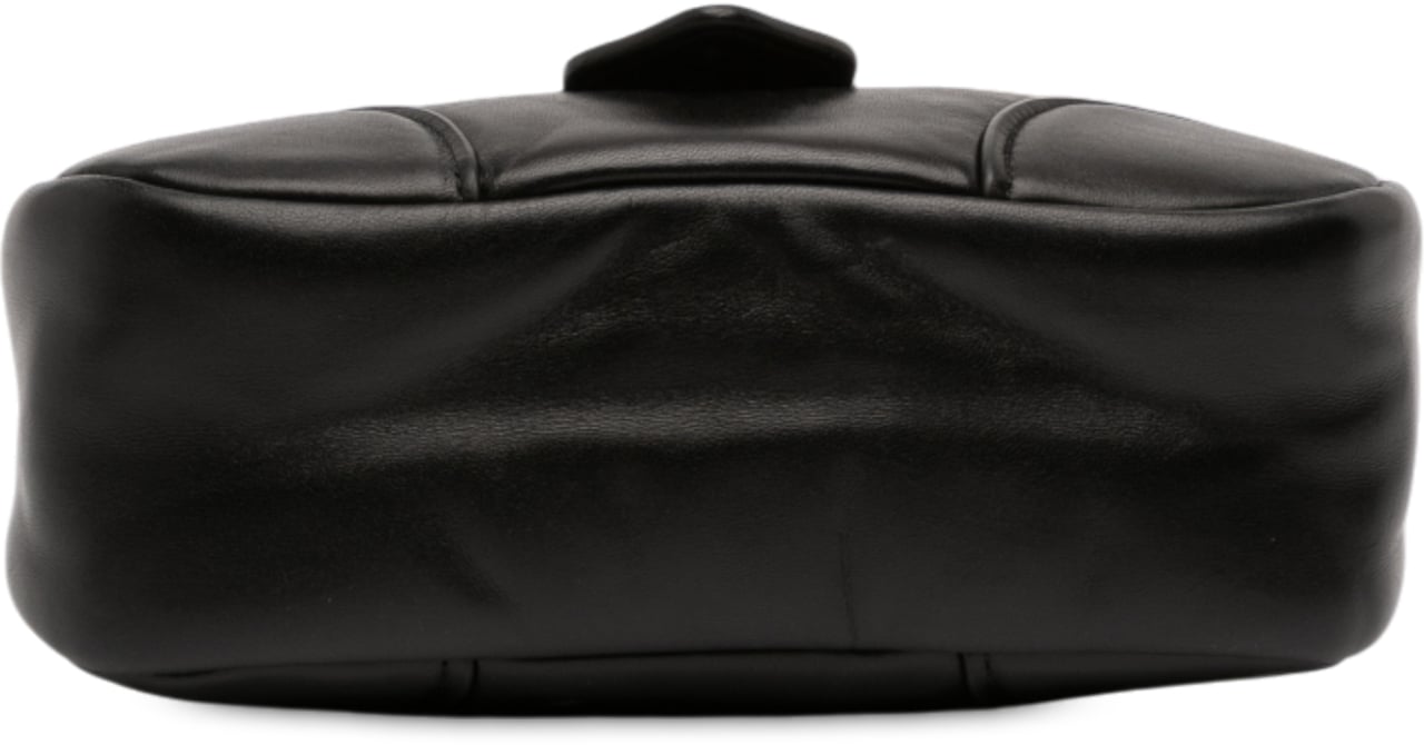 Prada Nappa Soft Padded Re Edition 2002 Moon Satchel Zwart