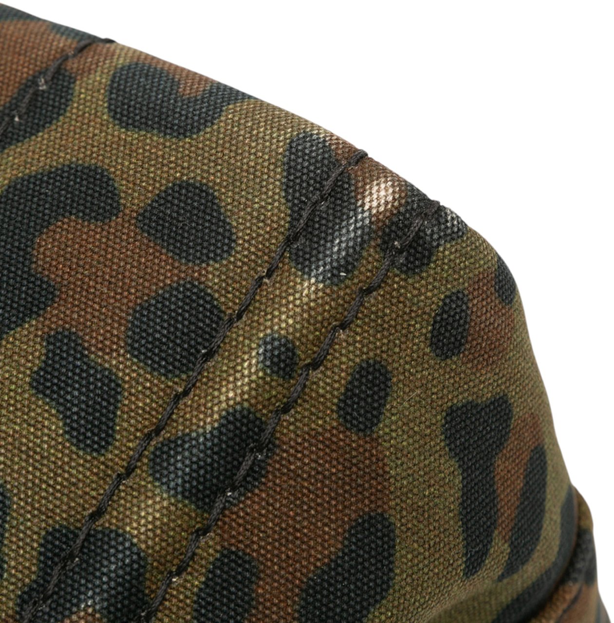 Prada Small Leopard Print Canvas Canapa Satchel Bruin