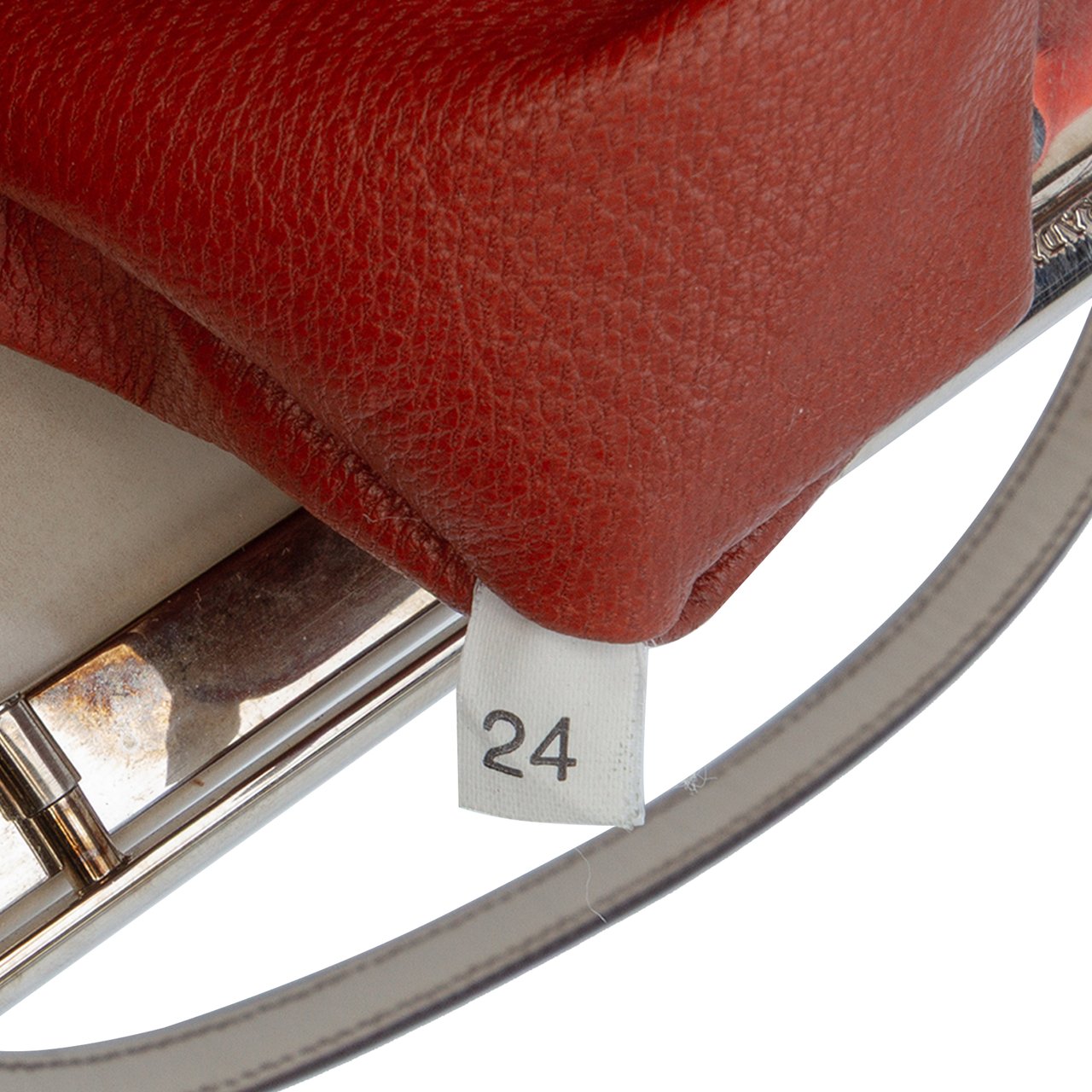 Prada Spazzolato Logo Frame Shoulder Bag Bruin