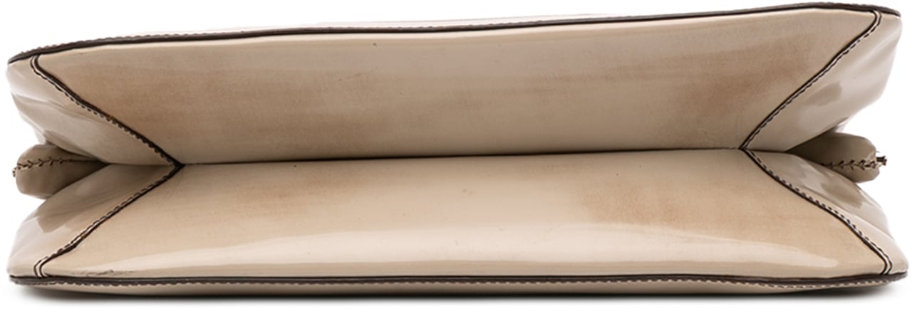 Prada Spazzolato Logo Frame Shoulder Bag Bruin