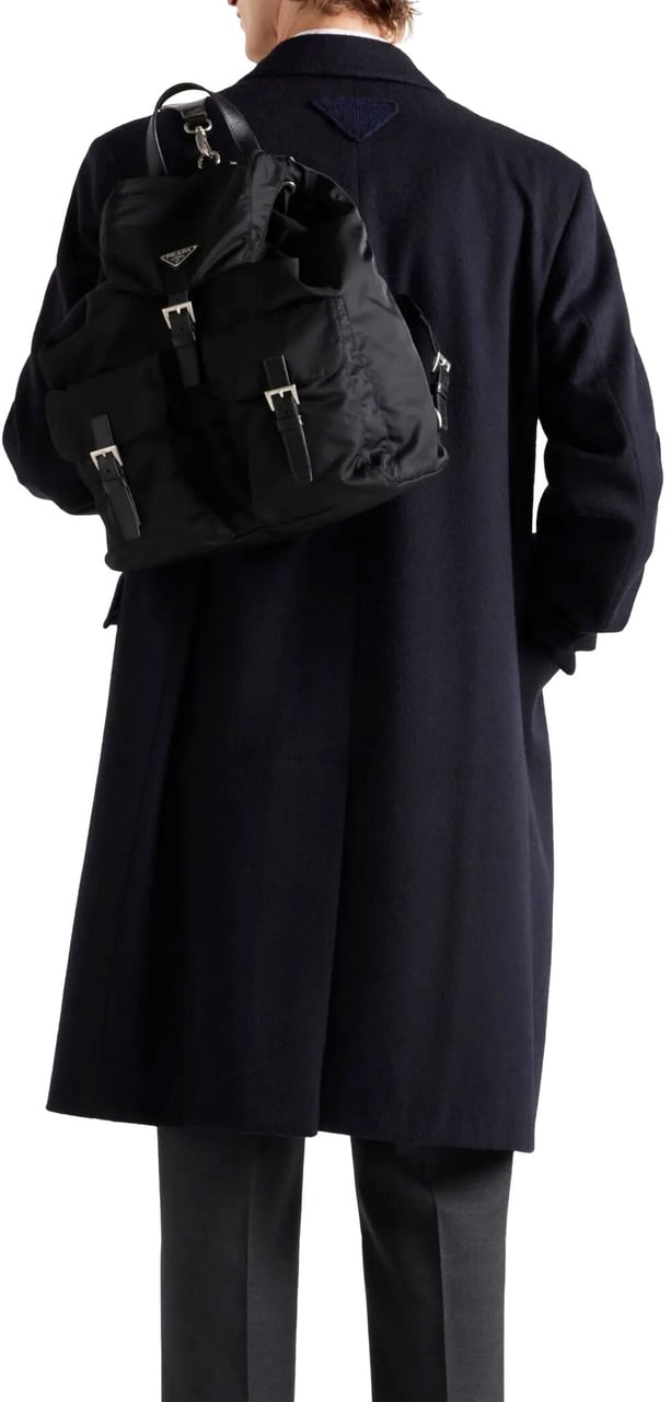 Prada Prada Wool Coat Blauw