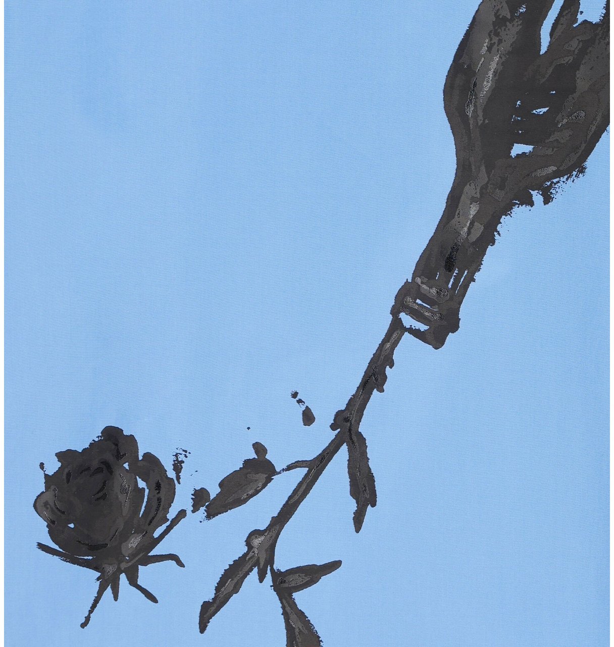 Prada Prada Printed Cotton Shirt Blauw