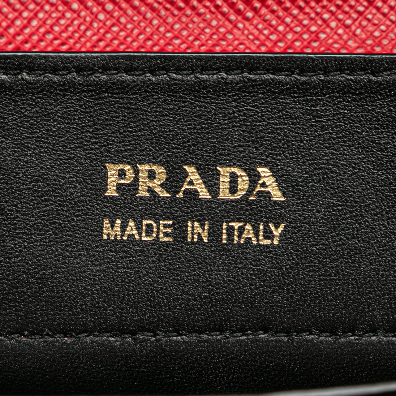 Prada Medium Saffiano Cuir Double Satchel Rood
