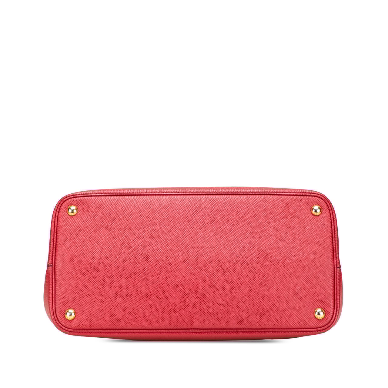 Prada Medium Saffiano Cuir Double Satchel Rood