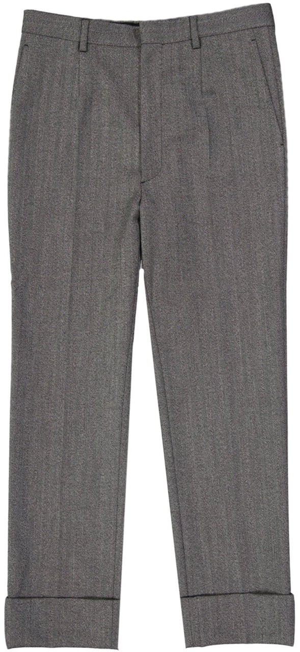 Prada Prada Wool Pants Grijs