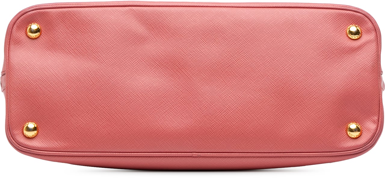 Prada Medium Saffiano Lux Promenade Satchel Roze
