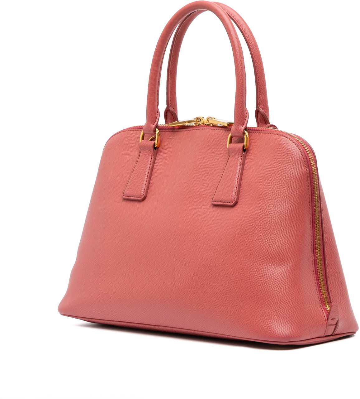 Prada Medium Saffiano Lux Promenade Satchel Roze