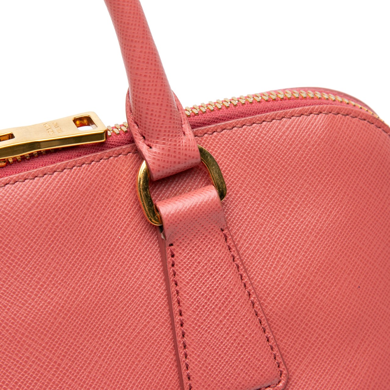 Prada Medium Saffiano Lux Promenade Satchel Roze