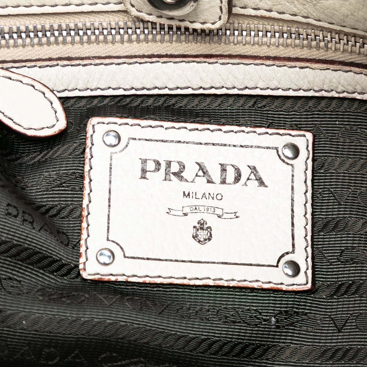 Prada Cervo Ombre Antik Chain Shoulder Bag Wit