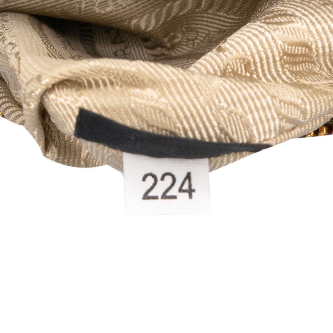Prada Canvas Canapa Logo Pouch Bruin