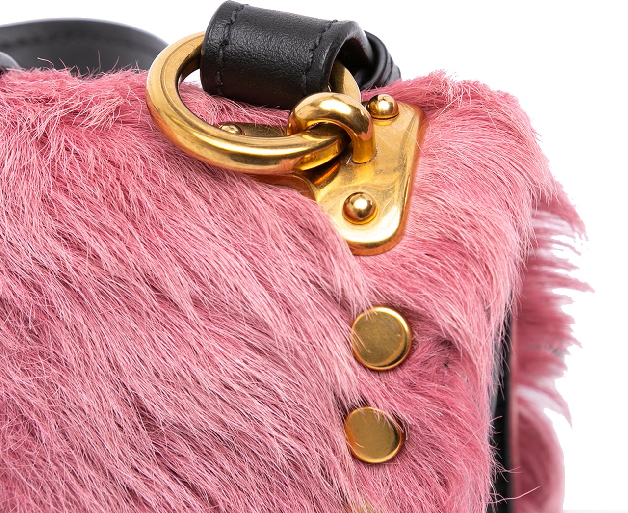 Prada City Calf Trimmed Cavallino Cahier Crossbody Roze
