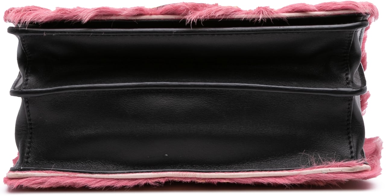 Prada City Calf Trimmed Cavallino Cahier Crossbody Roze