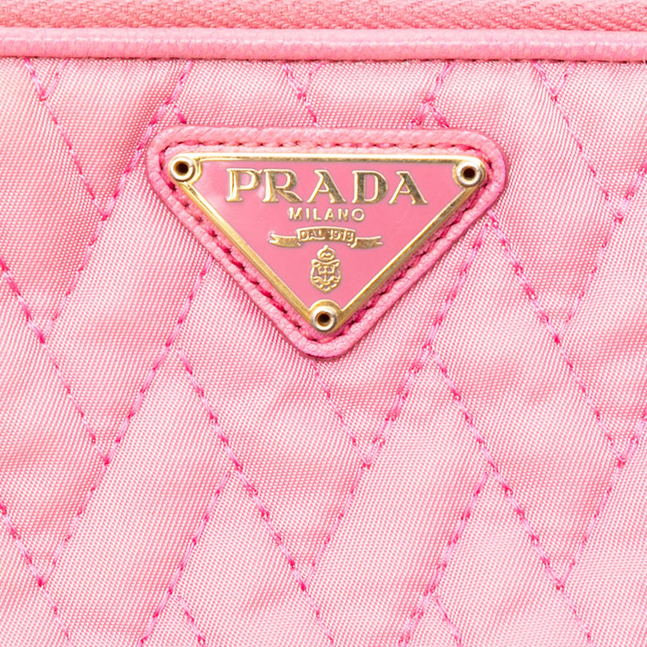 Prada Impuntu Tessuto Chain Crossbody Roze