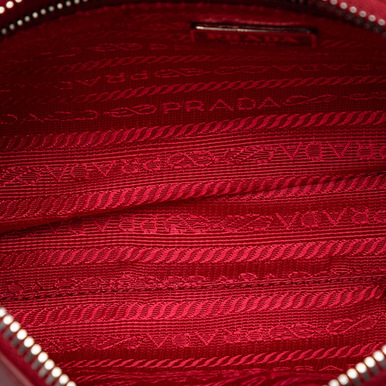 Prada Bicolor Saffiano Lux Crossbody Rood