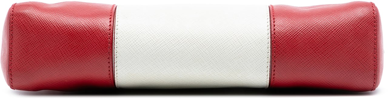 Prada Bicolor Saffiano Lux Crossbody Rood