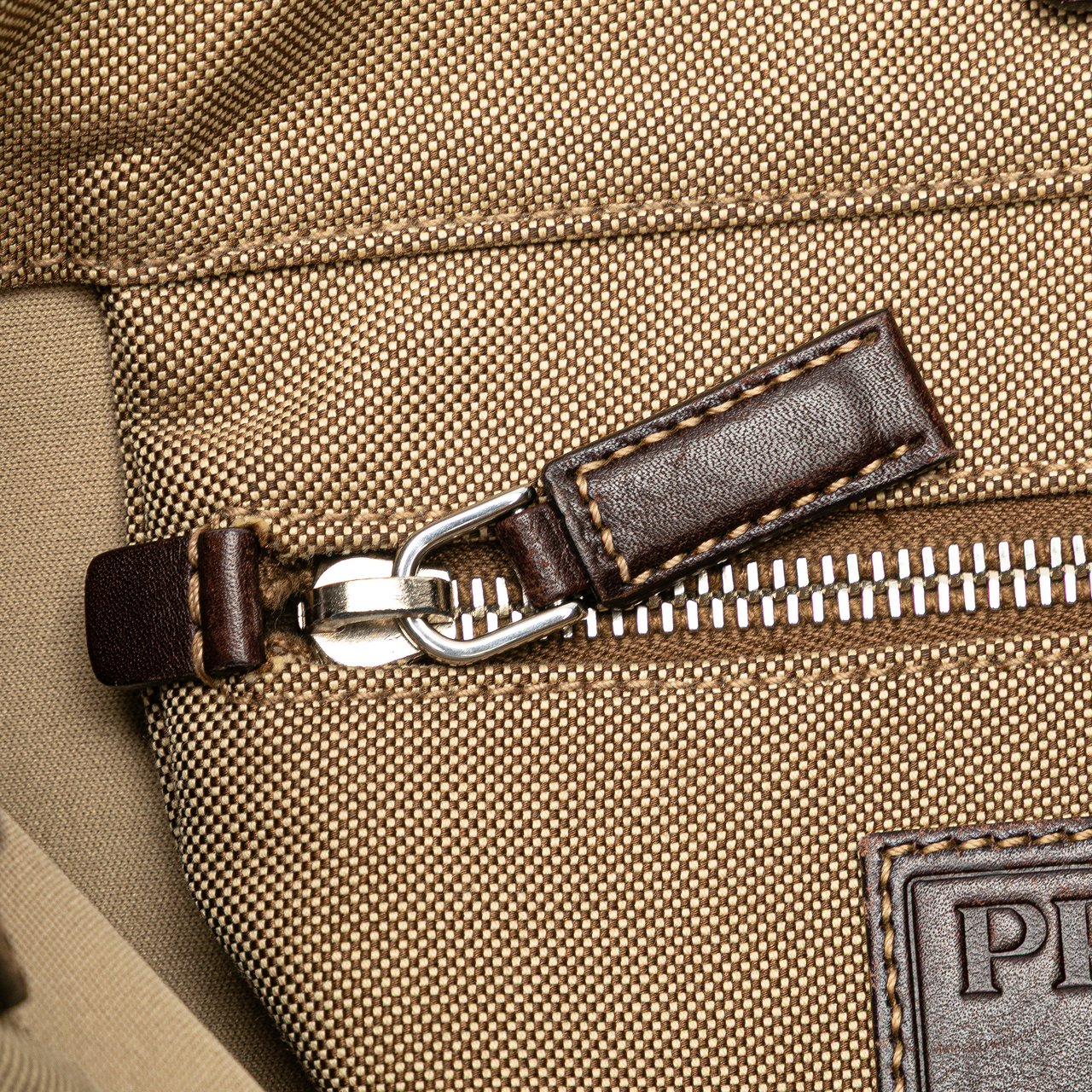 Prada Canvas Canapa Logo Crossbody Bruin