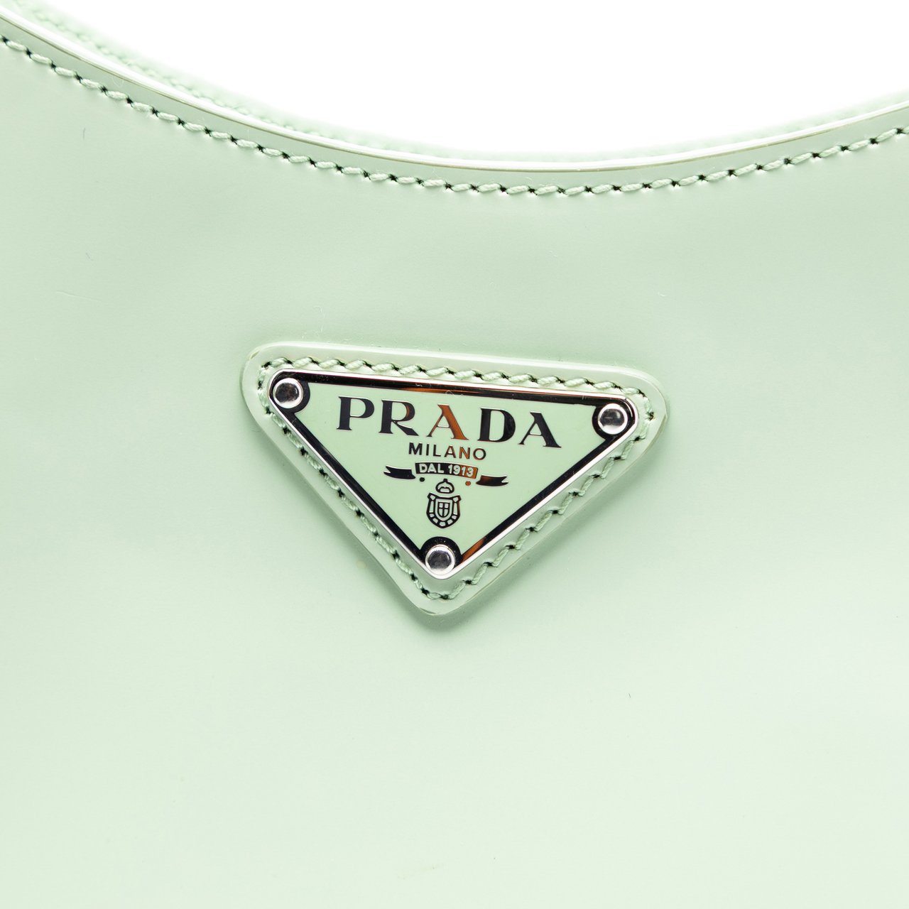 Prada Spazzolato Cleo Shoulder Bag Groen