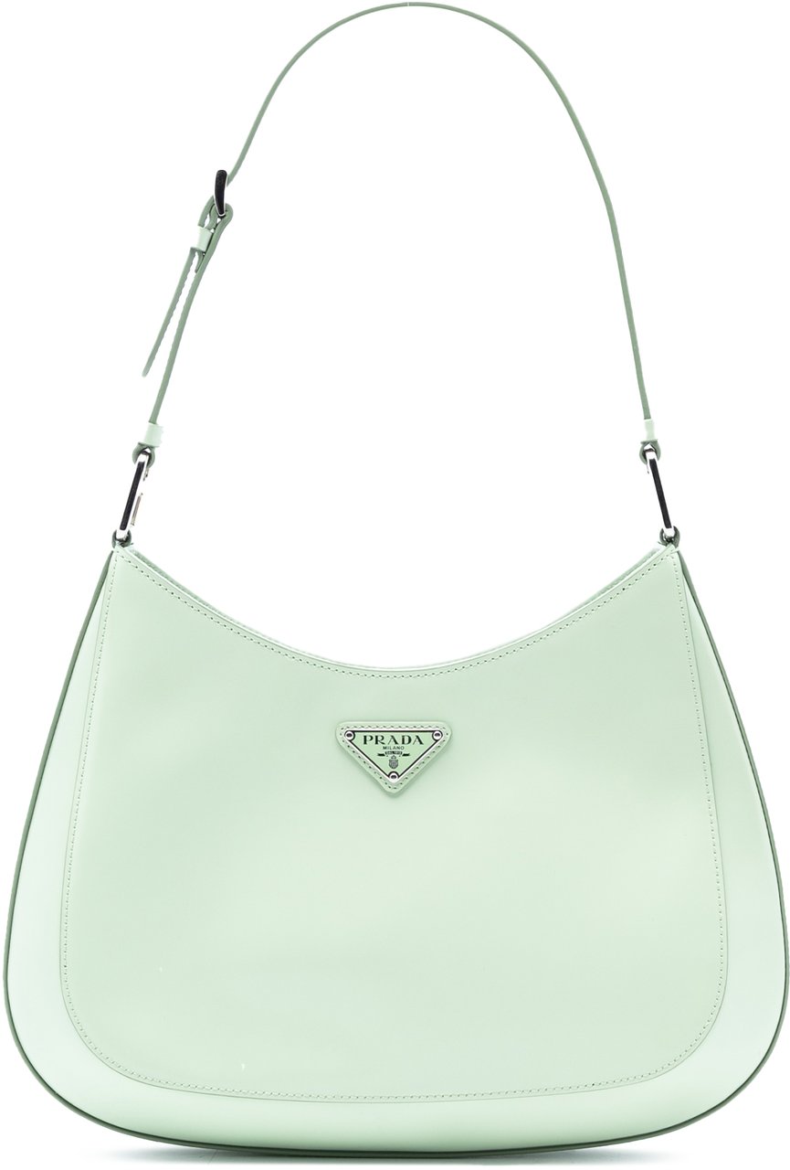Prada Spazzolato Cleo Shoulder Bag Groen